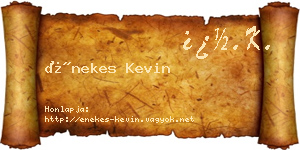 Énekes Kevin névjegykártya